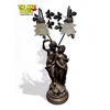 Image 2 : Beautiful Art Nouveau Style Lamp With Great Floral Shades