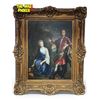 Image 1 : Large Vintage Chapman Signed Original Oil On Canvas Painting In Beautiful Ornate Gold Gilt Wooden Fr