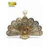 Image 1 : Vintage Hollywood Regency Era Brass Peacock Fireguard