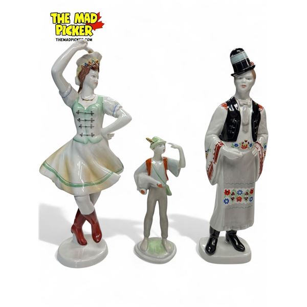 3x Vintage Porcelain Figurines