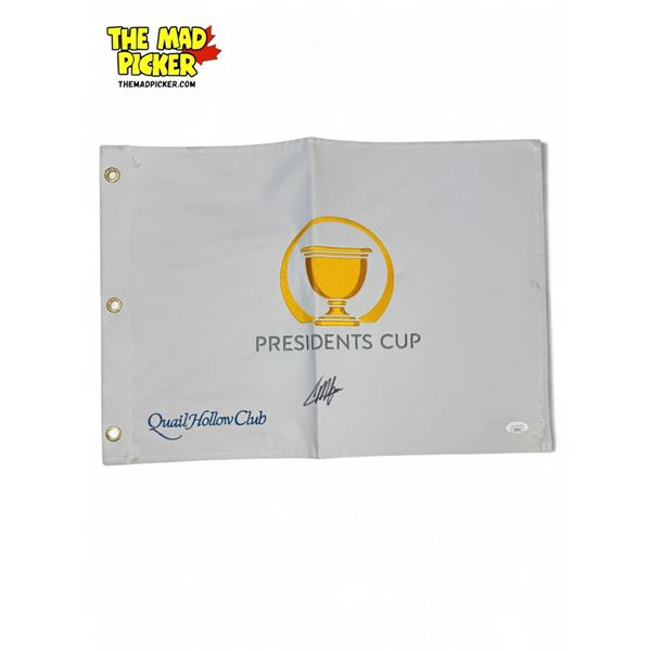 Vintage Collin Mori Kawa Autographed PGA Flag With Coa Sticker