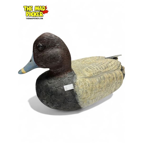 Vintage F. Heculuck Signe Hand Carved & Painted Duck Decoy