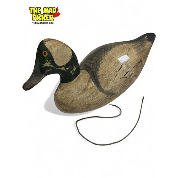 Vintage Hand Carved & Painted Working Duck Decoy