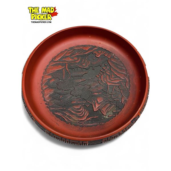 Vintage Red Asian Bowl