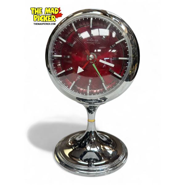Space Age Strauss Canadian Time Table Clock