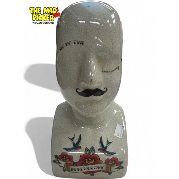 Phrenology Tattooed Head