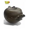 Image 1 : Vintage Asian Clay Teapot With Squirrel & Floral Details