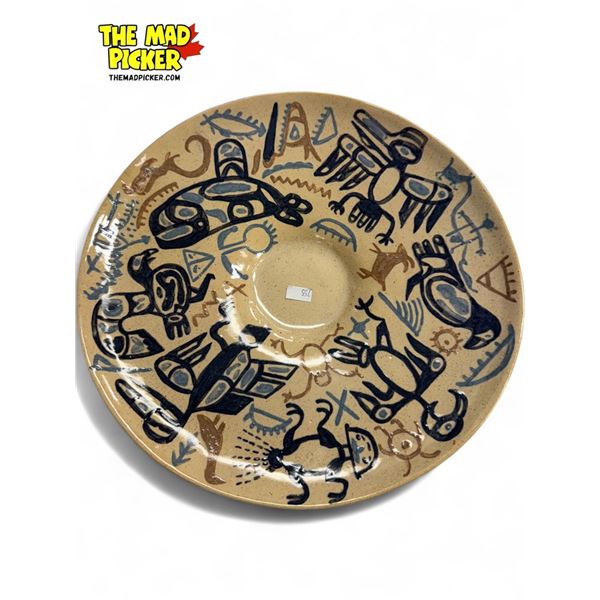 1947 Melba Signed First Nations Hand Made & Painted Plate