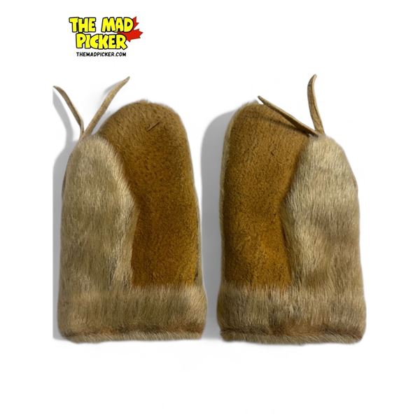 Vintage Inuit Sealskin Mitts