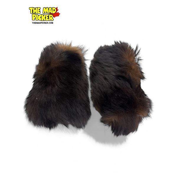 Vintage Bear Fut Mitts