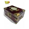 Image 3 : Vintage Jade Inlay brass Detailed Jewellery box