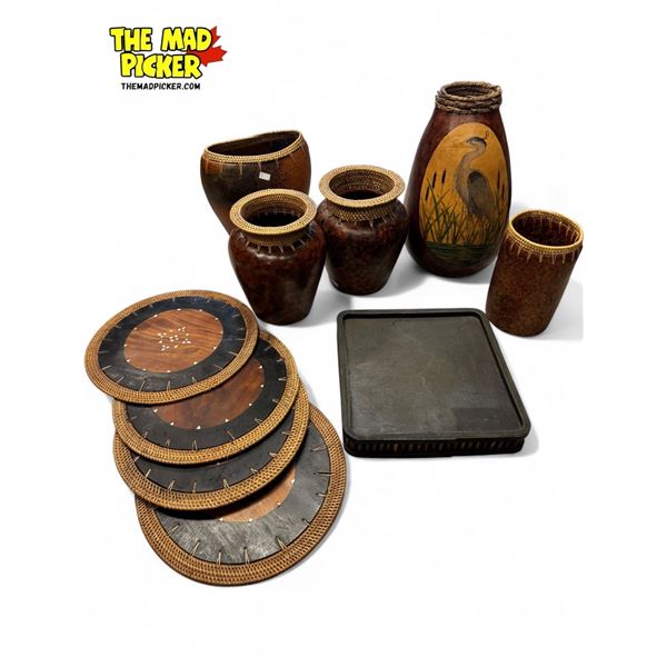 Vintage Handmade Vases & Plates