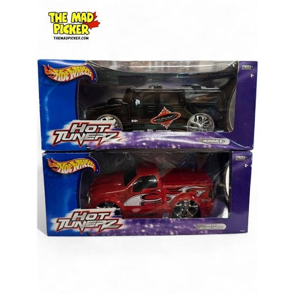 2x Hot Wheels Hot Tunerz Die Cast Cars : Hummer & Ford SVT Lightning Concept