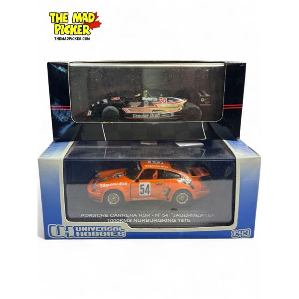 2x Die Cast Model Cars : March Alfa-Romeo Guerrero & Porsche Carrera RSR