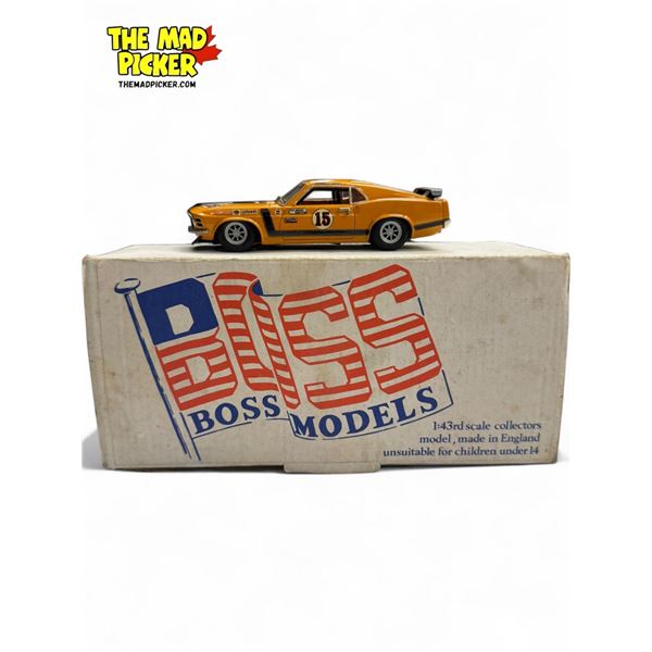 Vintage Boss Models 1:43 Scale Die Cast Car : 1970 Ford Mustang Boss 302