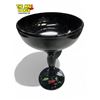 Image 2 : Vintage Black Amethyst Glass Compote Dish With Nude Figural Woman