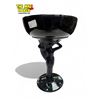 Image 3 : Vintage Black Amethyst Glass Compote Dish With Nude Figural Woman