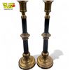 Image 1 : Pair Of Vintage Brass Candle Stick Holders