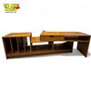 Image 2 : Mid Century Modern Versatile Media Center : Single Drawer, Vinyl Record Divider