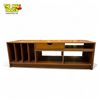 Image 4 : Mid Century Modern Versatile Media Center : Single Drawer, Vinyl Record Divider