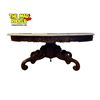 Image 3 : Vintage Marble Top Coffee Table With Floral Detail Trim