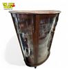 Image 2 : Vintage Triple Curved Glass Display Cabinet