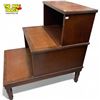 Image 3 : Vintage Leather Top 3 Step Storage Cubby
