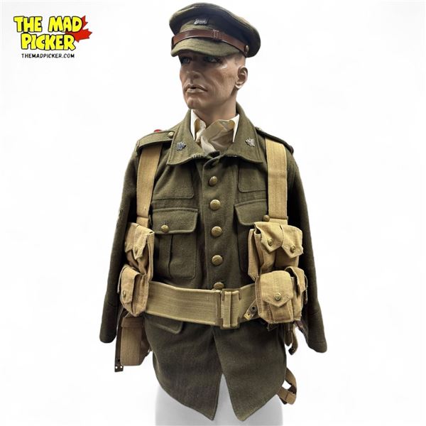 WW1 Era Life Size Mannequin Torso Wearing Vancouver 29th Battalion Jacket