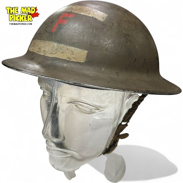Vintage Military Helmet "F" With Liner