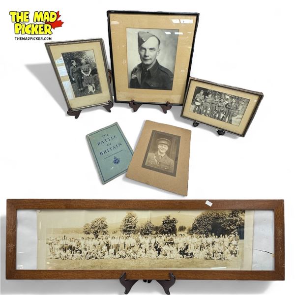 Assorted Vintage WW1 & WW2 Era Photographs + The Battle Of Britain 1940 Booklet