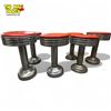 Image 3 : 7x Vintage Red Top Diner Stools