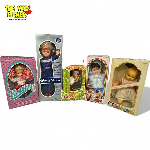 5x Vintage Dolls : Wendy Walker, Kiko, Stella, Gerber & More