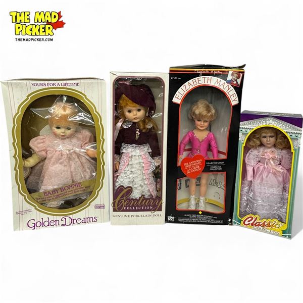 4x Vintage Dolls : Golden Dreams, Elizabeth Manley, Century Collection and Classic Collection