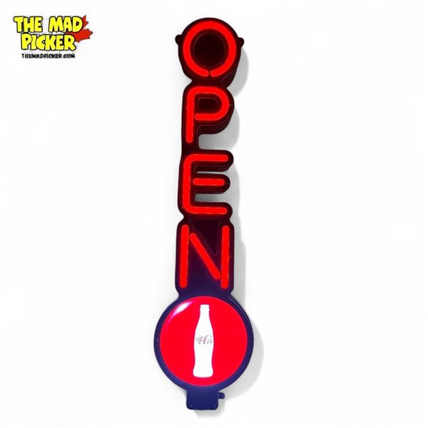Coca-Cola Vertical Open Sign