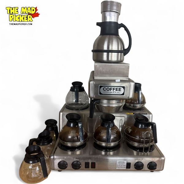 Vintage Coffee-O-Matic Coffee Maker With 9x Coffee Pots