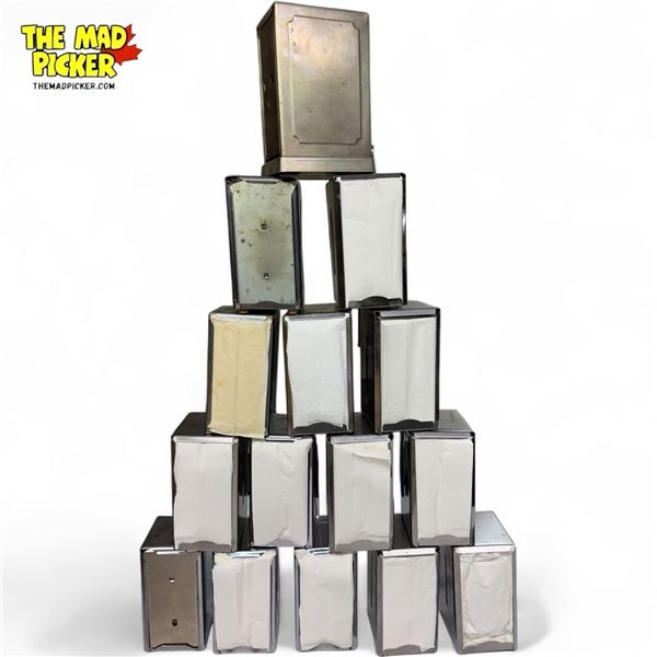 15x Vintage Diner Table Top Napkin Dispensers