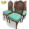 Image 2 : 4x Vintage Cane Back Chairs
