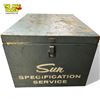 Image 1 : Vintage Sun Specification Service Metal Container Full Of Car Service Ephemera