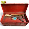 Image 4 : Vintage Tool Box With Assorted Contents