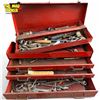 Image 5 : Vintage Tool Box With Assorted Contents