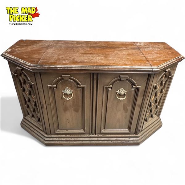 Vintage Electrohome Solid State Palermo Vinyl Record Player In Delicraft Cabinet