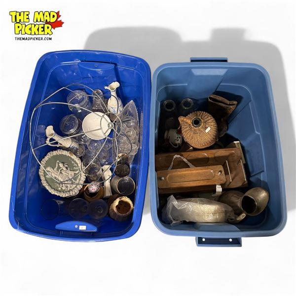 Vintage Variety: Carnival Glass, Glass Mason Jars, Dishware, & More