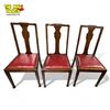 Image 1 : 3x Vintage Leather Seat Chairs
