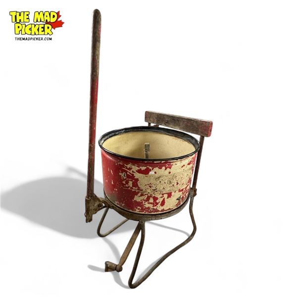 Antique Metal Belly Washer