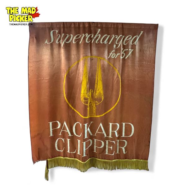 Vintage Packard Clipper Tassel Advertising Flag