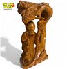 Image 2 : Vintage Hand Carved Wooden Chinese Wise Man Under Tree
