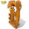 Image 3 : Vintage Hand Carved Wooden Chinese Wise Man Under Tree