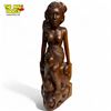 Image 1 : Vintage Hand Carved Wooden Topless Woman