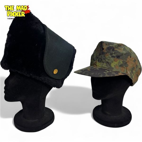 2x Vintage Military Hats