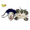 Image 1 : 2x Masks: Cirque Du Soleil & Peacock Feather Details Eye Mask